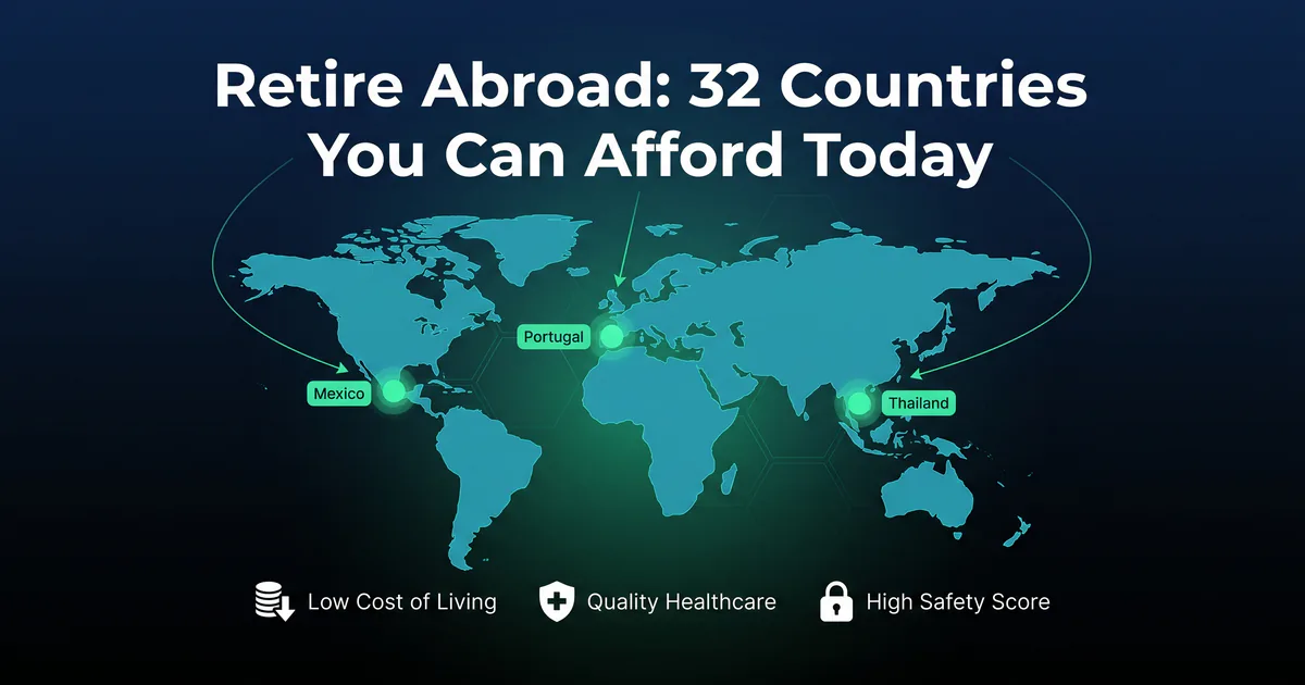 Retire Abroad Calculator: The Definitive 2026 Guide (With Cost-Per-Country Table and Visa Options)