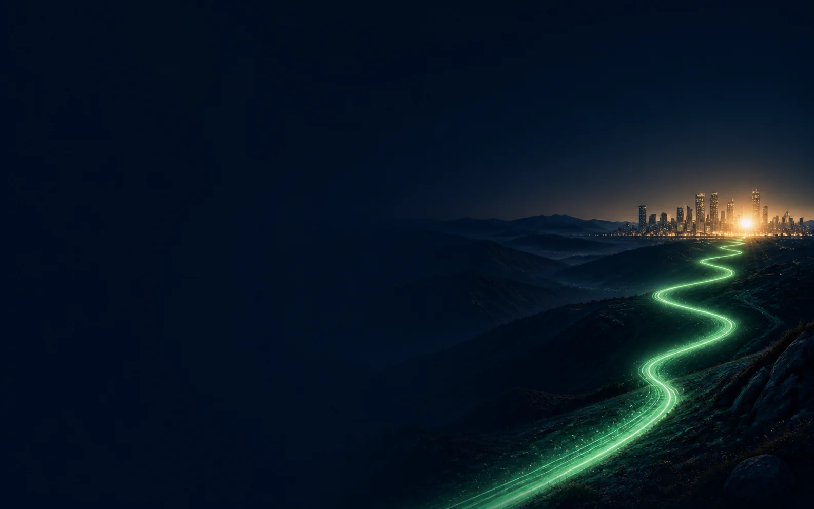 An illuminated path toward a clear retirement horizon from the IndepAI brand system